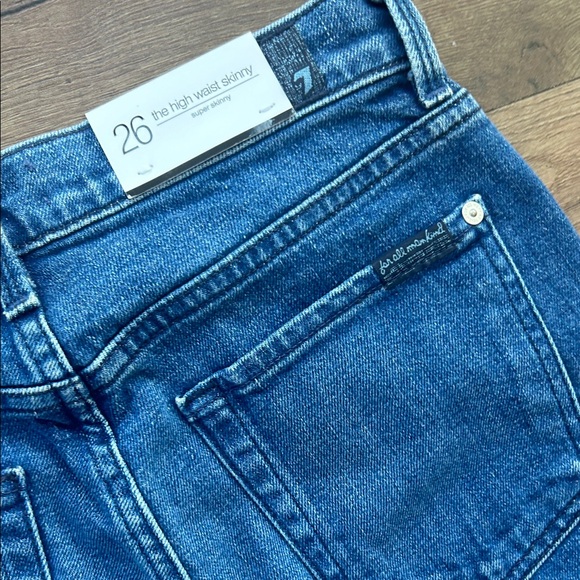 7 for all Mankind Blue and White Women's Jeans ! Size 26 - Picture 8 of 8